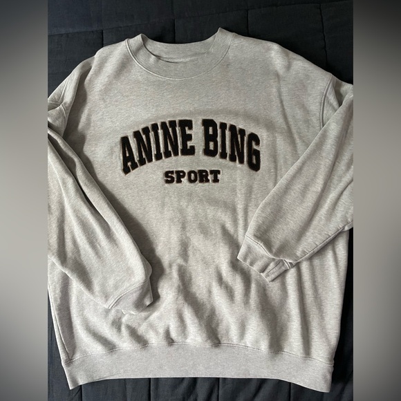 Anine Bing Gray Sweatshirt - Picture 1 of 4